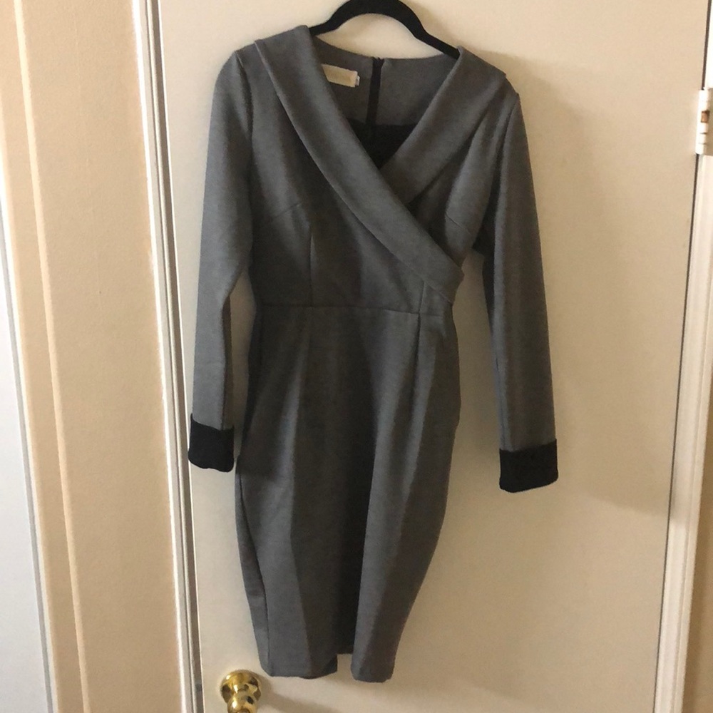 Elegant gray evening Dress